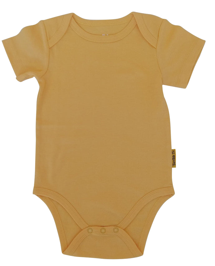 Yellow toddler body suit in sizes 2T, 3T, 4T  and 5T