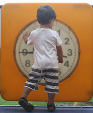 3 Strip-Proof One-Piece Giraffe Romper with a Back Zipper in Blue, White and Navy